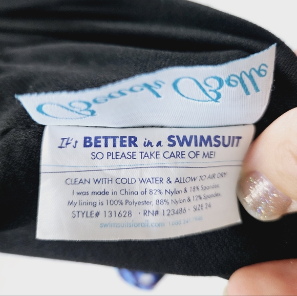 SWIMSUITS FOR ALL | Beach Belle multicoloured one piece swimsuit swim dress - Picture 6 of 6